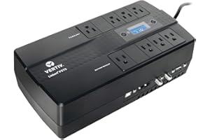 Vertiv Liebert PST5 UPS - 660VA/400W 120V Standby Power, 8 Outlets, Battery Backup with Surge Protection, LCD Screen, Energy 