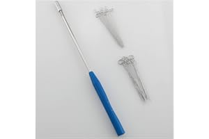 ZZHXSM Inoculating Loop Kit Reusable Inoculation Loops with 40 Replaceable Nickel Chromium Alloy Needle Tip Inoculation Rings