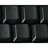 Blank Keyboard Stickers Non Transparent Black Background