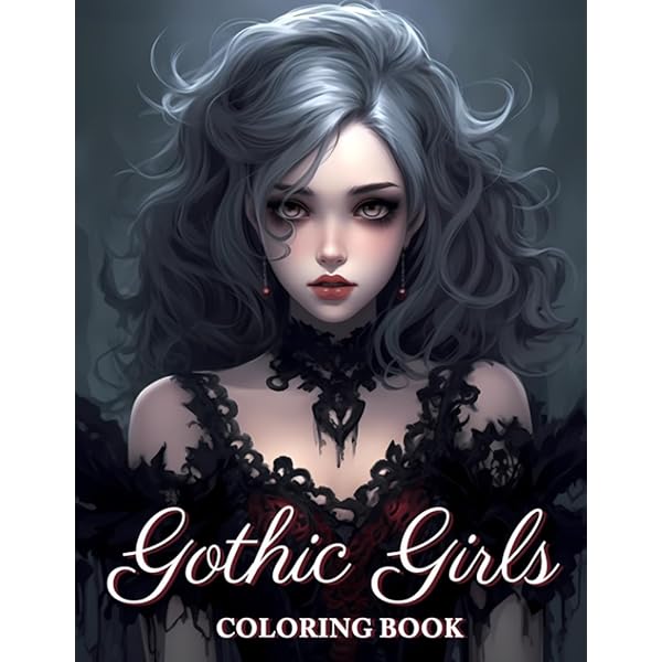 Amazon.com: Anime Goth Girls Coloring Book: 50 Stunning