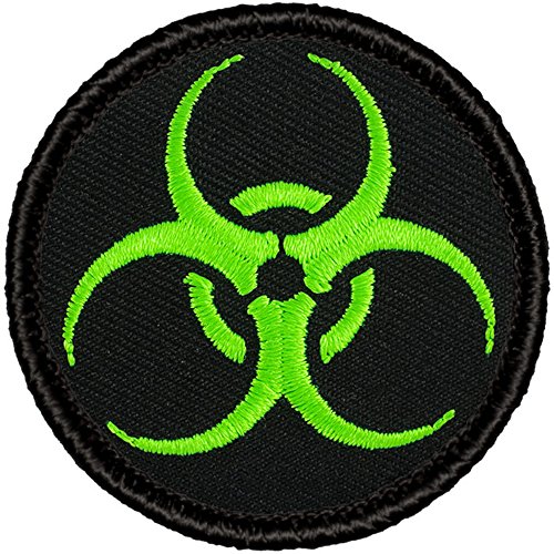 Neon Green Biohazard Warning Patrol Patch - 2