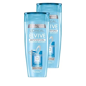 L 'Oréal Paris Elvive ANTI-SCHUPPEN-SHAMPOO empfindliche für alle Haartypen, 3 Packungen von 2 x 300 ml, insgesamt: 1800 ml