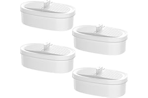 CANAVY 4 Pack WD-PF-01A Plus Replacement Filter for All Water-Drop Pitcher Filtration System, Compatible with Water-Drop WD-PF-01A Plus, Reduces PFOA/PFOS, Chlorine, Last Up to 3 Months or 200 Gallons, White