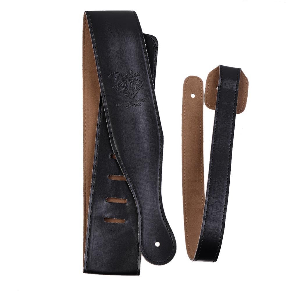 Candora Leather Guitar Strap for Electric/Acoustic/Bass Guitar-Classical Bass straps- Black