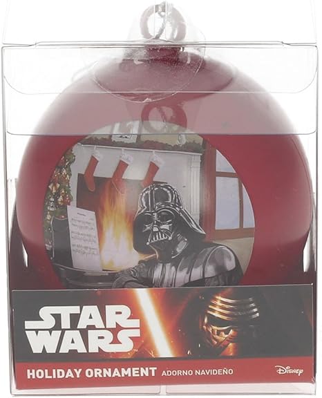 Star Wars Boule De Noël Dark Vador Blanc 8 X 8 X 8 Cm