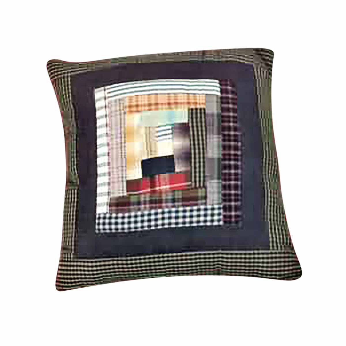 Amazon Com Pillows Quilt Log Cabin Design Pillow Renovator S