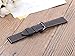 Adebena 6Pieces Rubber Watch Band Strap Loops Black Clear Replacement Resin Holder Retainer 18mm 20mm 22mm with Spring Bar tools (18mm, Black)