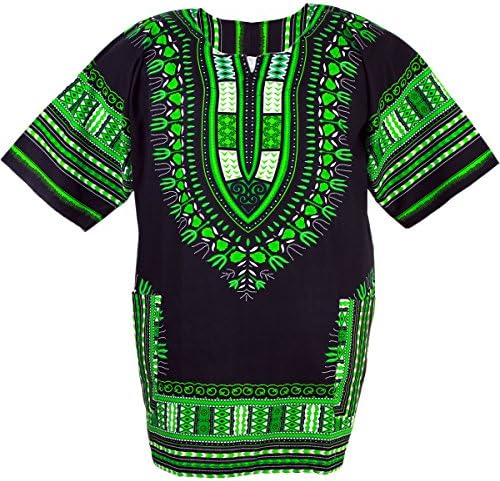 Chainupon African Dashiki Cotton Shirt Unisex Tribal Festival Boho Hippie Kaftan