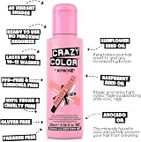 Crazy Color Peachy Coral Semi-Permanent Hair Dye 200ml Vegan Formula view 4