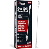 FryOilSaver Co. B76C Gas Grill Venturi Tube Cleaner Brush, Spring Stem | Premium Venturi Brush for Burner Maintenance, Cleans Grease and Debris, Prevents Blockage and Flare-Ups, Long Bendable