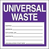 Accuform Signs MHZW16PSP Adhesive Coated Paper