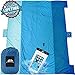 WellaX Sandfree Beach Blanket - Huge Ground Cover 9' x 10' for 7 Adults - Best Sand Proof Picnic Mat for Travel, Camping, Hiking and Music Festivals - Durable Tarp with Corner Pockets