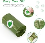 Topfree Poo Bags Dog Waste 18 Rolls 180 Bags Leak Proof Green view 4