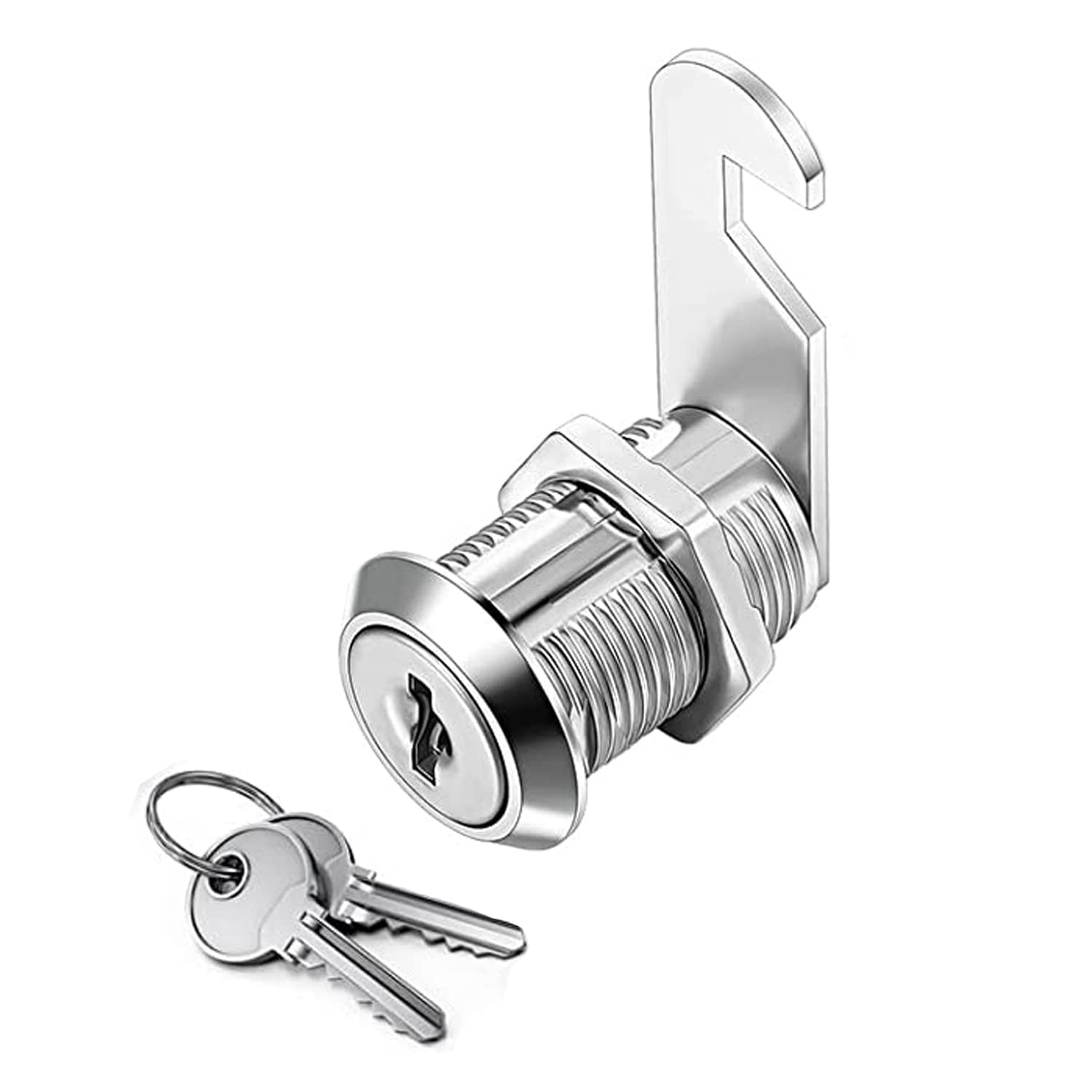 Cupboard Locks, Cam Lock, Door Lock, Letter Box Lock, Cabinet Lock for Mailbox Drawer Cupboard Cabinet with 2 Keys, Each Lock has Different Keys, Optional length 16mm/20mm/25mm/30mm. (30mm)