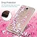 LG K10 Case 2017, LG K20 Plus Case, Glitter Liquid Case Cover Quicksand Bling Sparkle Shiny Moving Flowing Love Heart Slim Thin Soft TPU Bumper Skin for Girls with Stylus Pen Dust Plug ZSTVIVA - Pink