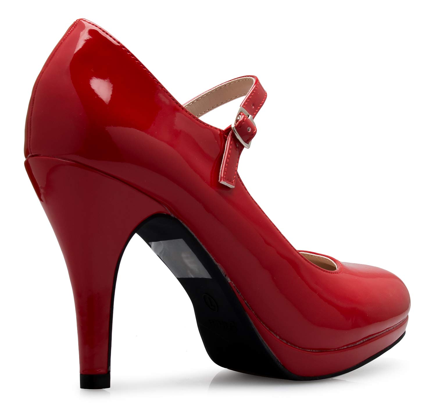 Olivia K Women's Mary Jane High Heel - Cute Round Toe Block Heel - Classic Comfortable Easy Dress Shoe - Image 4