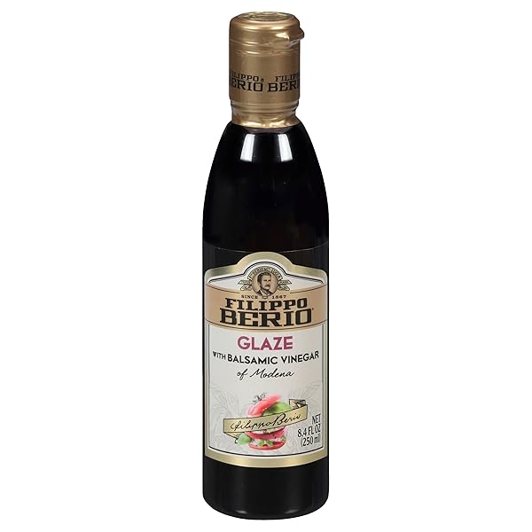 FILIPPO BERIO GLAZE WITH BALSAMIC VINEGAR OF MODENA, 8.4 OUNCE PLASTIC BOTTLE