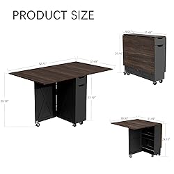 3imothrix Folding Dining Table, Small Dining