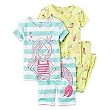 Carter's Baby Girls' 4-Piece Cotton Pajama Set