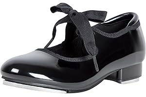 Linodes Leather/Patent Tap Shoe for Girls and Boys (Toddler/Little Kid/Big Kid)