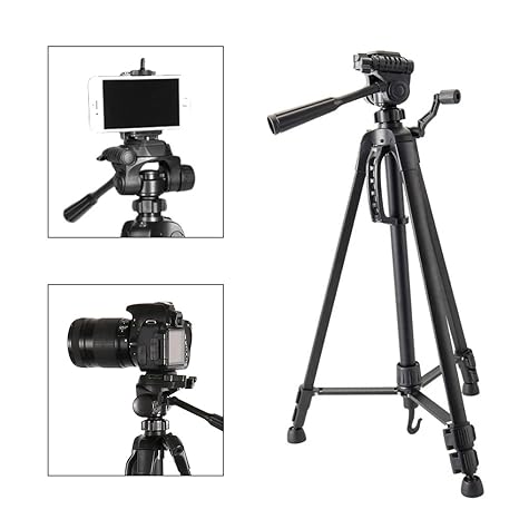 FlowersSea Trípode de Camara Reflex de Viaje Plegable Trípode para ...