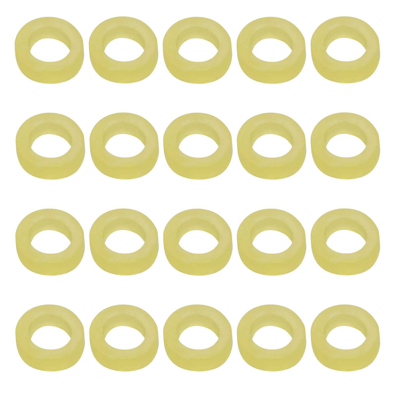 eMagTech 700Pcs 4mm Bait Bands Rubber Pellet Bands Fishing Rubber Band for 4-8mm Red worm Bait Particles Carp Coarse Fishing Yellow