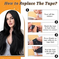 Tape in Hair Extensions Human Hair 20 Inch 20pcs