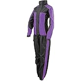 Milwaukee Leather Women's Water-Resistant Motorcycle Rain Suit with Hi Vis Reflective Tape SH2222