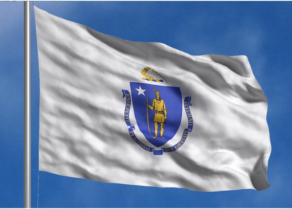 pics Massachusetts Flag Logo allied flagge 91 4 x 152 4 m outdoor nylon massachusetts state flag lebendige farben und farbecht verstarkter saum und messingosen