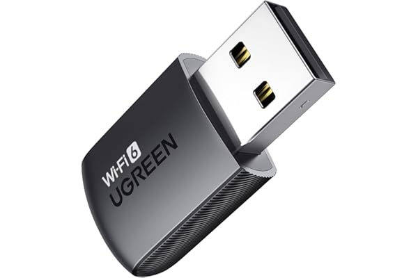 UGREEN WiFi Adapter for Desktop PC, AX900 USB WiFi 6 Adapter with 5GHz/2.4GHz Dual Band, Built-in Driver for Windows 10/11