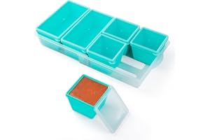 Mrsdry 6-Pack 1-Cup & 2-Cup Silicone Freezer Tray with Lids and Base, BPA-Free Portion Control Silicone Freezer Molds, Soup C