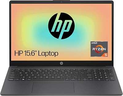 HP 15.6 Laptop Ryzen 5 7520U 8GB RAM 256GB SSD FHD Win 11 Chalkboard Gray