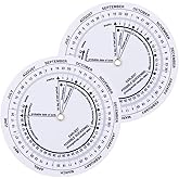 2 Pack Pregnancy Due Date Calculator Wheel, Obstetric Gestation Wheel | Rotatable Tracker Counts Pregnancy Weeks &amp; Due Dates. Solid Plastic Build, Smooth Dial for Daily Pregnancy Date Checking
