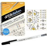 Circuit Scribe Sticker Kit Conductive Ink STEM Kit, 11 Modules, Ages 8+ | 11 electronic sticker modules, workbook with 27 lessons, STEM learning toy for ages 8+, hands-on science education