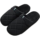Slippers for Men Slippers with Arch Support Cushioning Sole Soft Lining Open Back for Home Long Standing Winter Bedroom