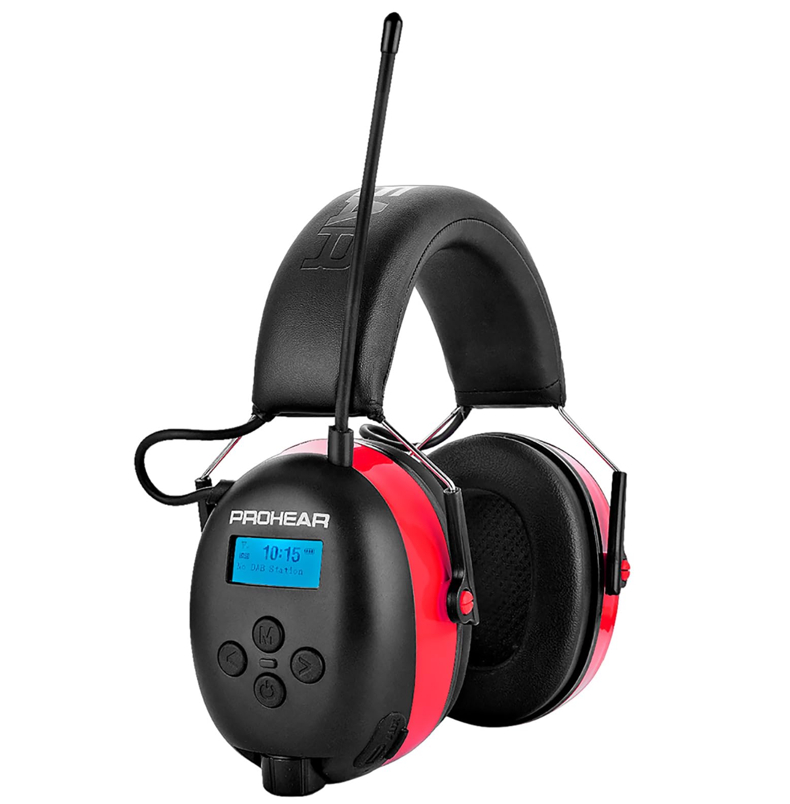 PROHEAR 033A Upgraded 5.3 Bluetooth Ear Defenders, DAB+/FM Radio Headphones, USB-C Rechargeable Wireless Ear Defender, Safety Earmuffs for Lawn Mowing, 31dB Noise Reduction
