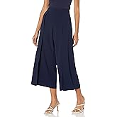 Trina Turk Womens Wide Leg Cropped Pant