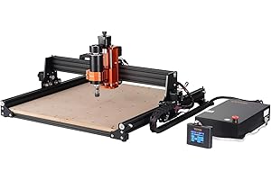 VEVOR CNC Router Machine, 300W, 3 Axis GRBL Control Wood Engraving Carving Milling Machine Kit, 400 x 400 x 75 mm / 15.7 x 15.7 x 2.95 in Working Area 12000 RPM for Wood Acrylic MDF PVC Plastic Foam