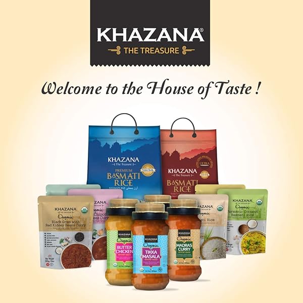 KHAZANA ORGANIC READY TO EAT MEALS – TIKKA MASALA CHICKPEAS CURRY (PACK OF 1, 10OZ POUCHES) – NON-GMO, VEGAN, GLUTEN FREE & KOSHER – AUTHENTIC INDIAN CUISINE IN 90 SECONDS!