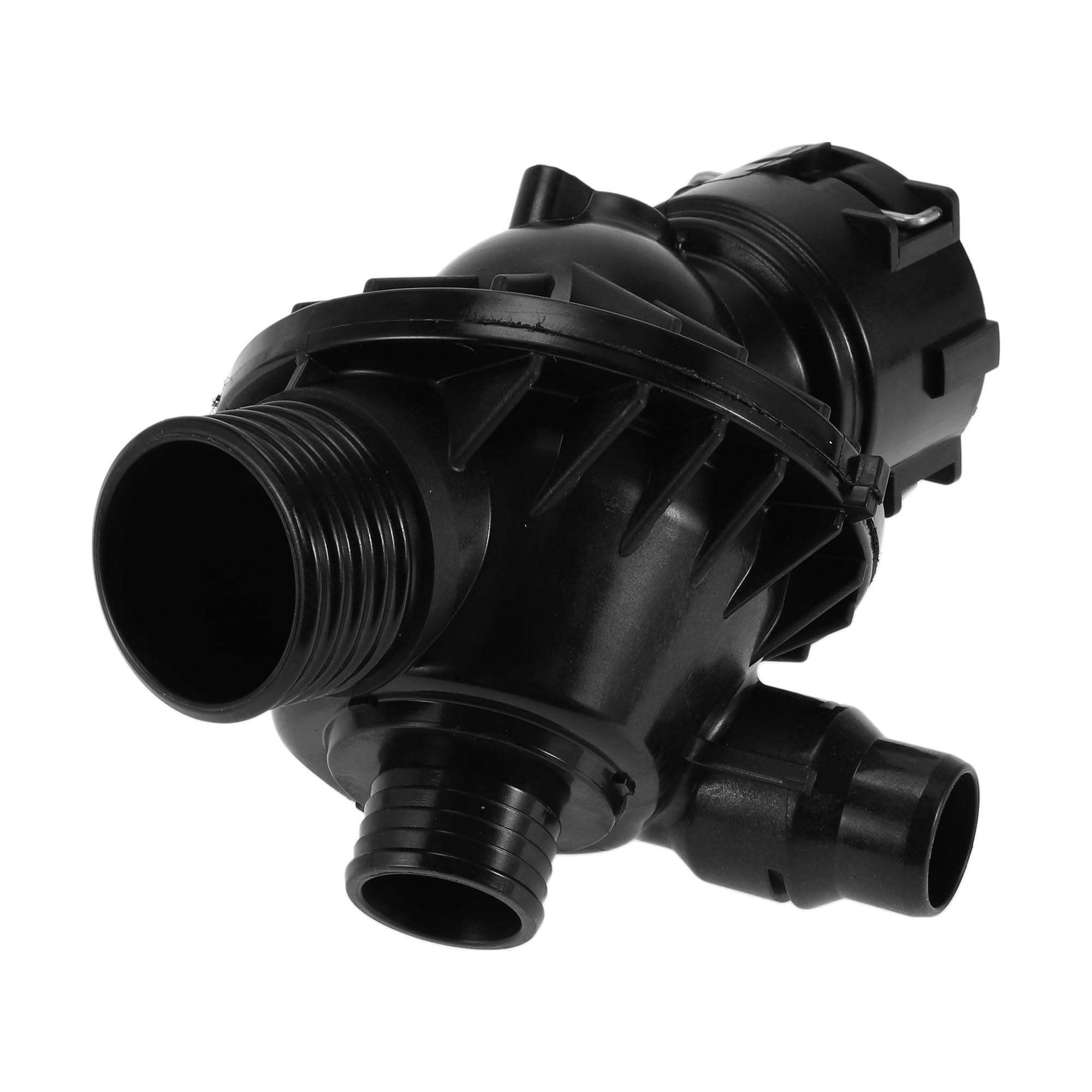Photo 1 of Motoforti Car Thermostat Engine Coolant Thermostat Housing Assembly for BMW 335i GT XDrive 435i M235i XDrive X5 X6 M2 Plastic No.11537598865 Black Durable