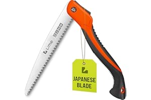 CRAFT911 GROWIT Folding Camping saw 11 Inch - Heavy Duty Pruning Saw with Triple-Cut SK5 Blade, 7 TPI Razor Teeth for Tree Trimming, Wood Cutting, Camping, Bushcraft, and Gardening