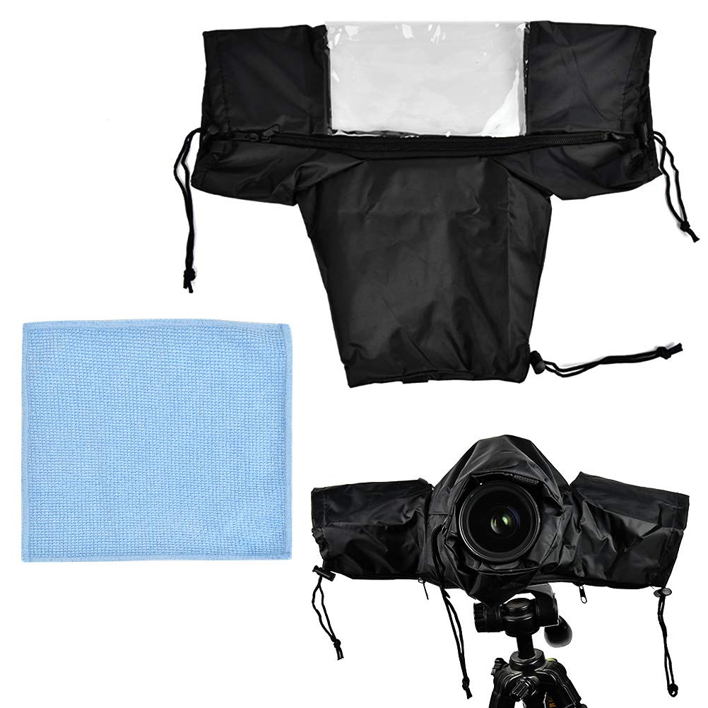 Professional Camera Protector/Rain Cover, Waterproof Nylon Rain Cover, Camera Cover Waterproof Raincoat Protector Double Zipper for DSLR Camera