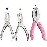 XIAOXGXF 3 Pieces Single Hole Puncher Small Hole Punch Paper Hole Punch Mini Hole Punch Earring Card Punch for Circle Holes D