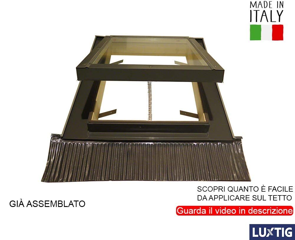 Lucernario Elettrico Per Tetto - Finestra Apribile A Distanza 90x50 Cm Con Motore 220V - Foto 6