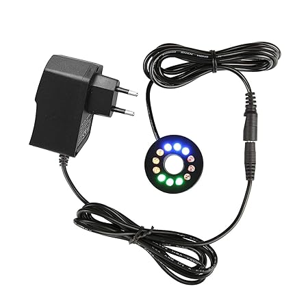 TSSS 12-LEDs Springbrunnen LED Ring Kranz Lichtkranz Teiche Wasserdicht Garten Beleuchtung Nachtlict Dekor (Mehrfarbig) - 0.6