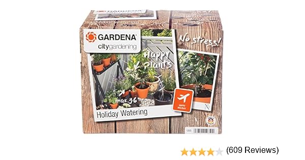 Gardena 1265-20 Set de riego en vacaciones city gardening, para un ...