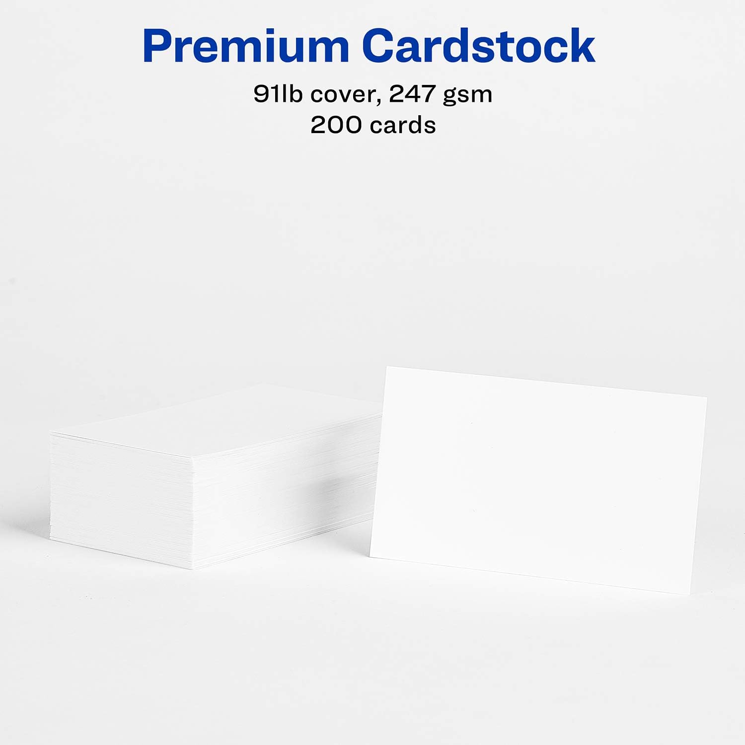 Avery Printable Business Cards, Laser Printers, 200 Cards, 2 x 3.5, Clean Edge (5871) : Business Card Stock : Office Products
