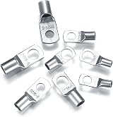 Zhujiehigh 120 Pcs Bolt Hole Tinned Copper Ring Terminal Set 60+60 view 4