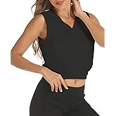 ARRIVE GUIDE Crop Tops Athletic Shirts for Women Yoga Top Running Gym Workout Tank Shirt