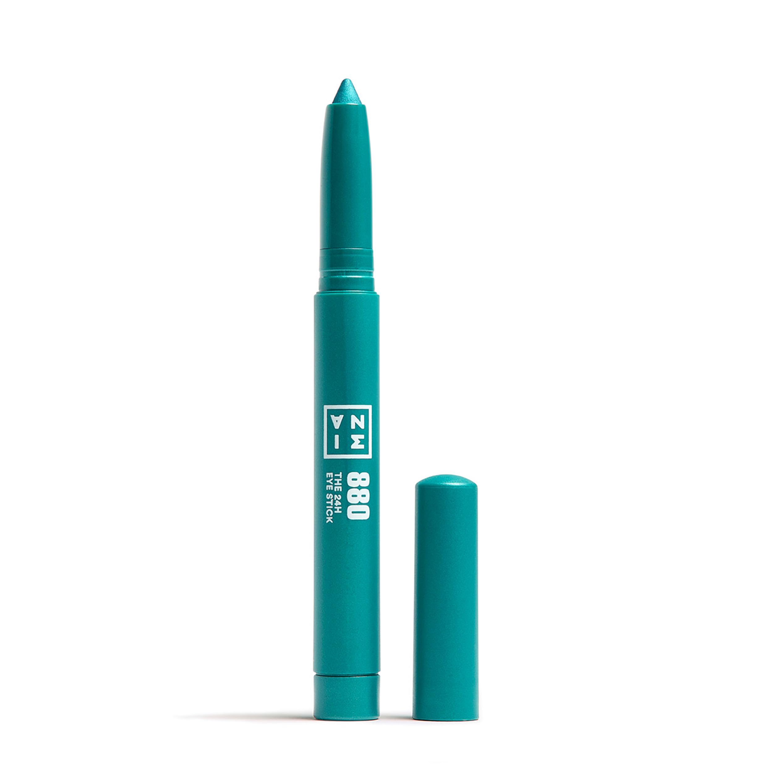 3INA MAKEUP - The 24H Eye Stick 880 - Turquoise Eyeshadow With Creamy Texture - Waterproof, Matte Shimmer & Metallic Finish - Multitasking